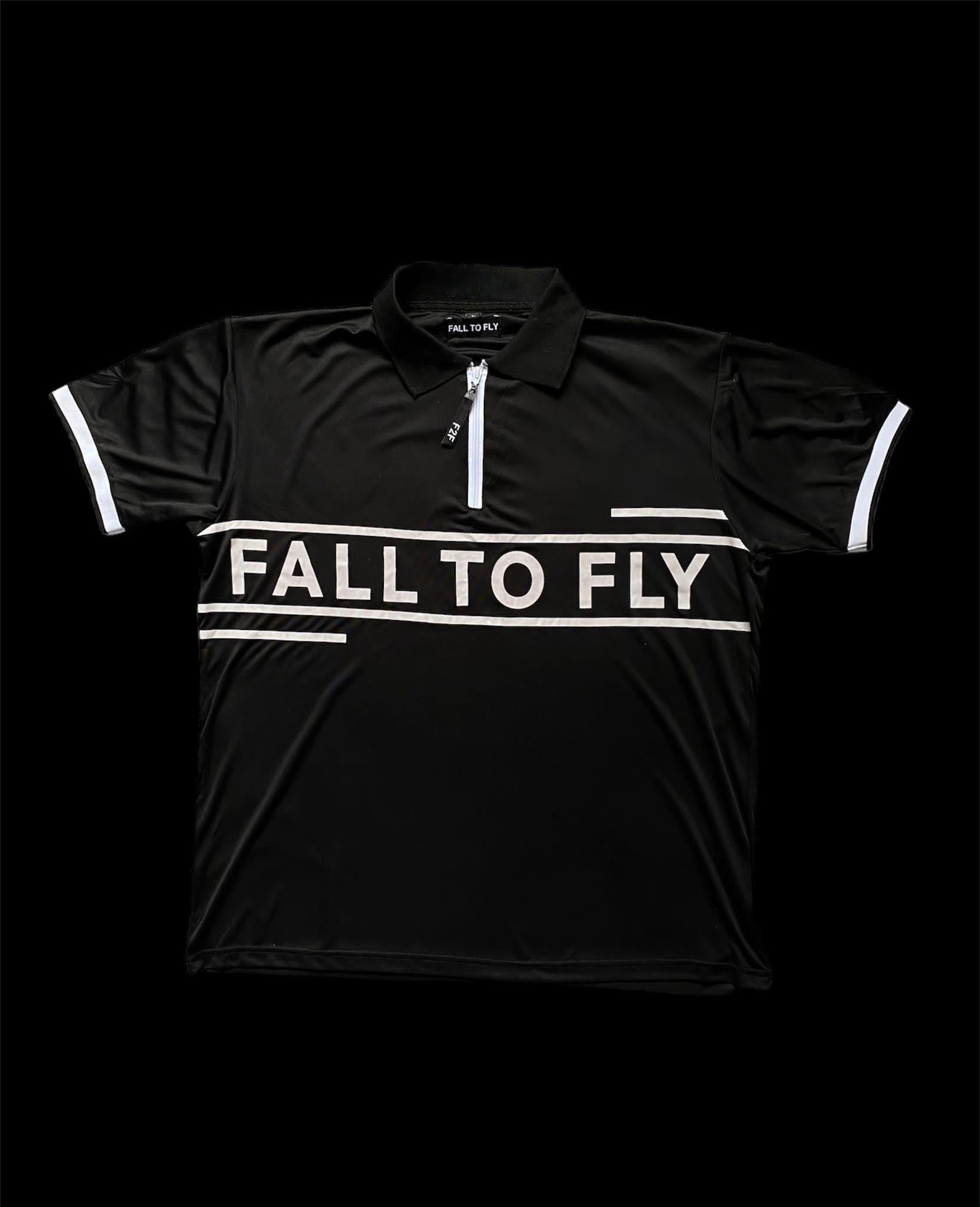 Fall To Fly Black Polo T-shirt - Fall To Fly